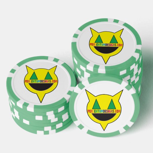 PERCENTUMDESIGNS.COM Poker ChipPoker Chip (Stapel)