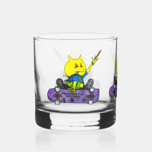PERCENTUMDESIGNS.COM Trinkbehälter Set Whiskyglas (Vorderseite)