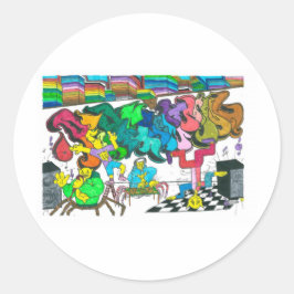 PercentumHipHop Runder Aufkleber