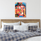 Perception Collage Stretched Canvas Print Leinwanddruck (Insitu (Schlafzimmer))