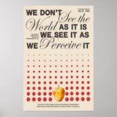 Perception Typography Poster Conceptual Art Print (Vorne)