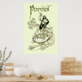 PERCEVAL KAMPF DRAGON,QUEST HOLY GRAIL Fantasy Poster (Küche)