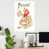 PERCEVAL KAMPF DRAGON,QUEST HOLY GRAIL Fantasy Poster (Heimbüro)