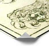 PERCEVAL KAMPF DRAGON,QUEST HOLY GRAIL Fantasy Poster (Ecke)