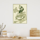 PERCEVAL KAMPF DRAGON,QUEST HOLY GRAIL Fantasy Poster (Küche)