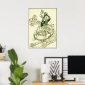 PERCEVAL KAMPF DRAGON,QUEST HOLY GRAIL Fantasy Poster (Heimbüro)