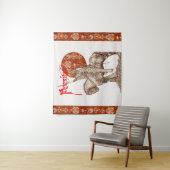 PERCEVAL LEGEND,QUEST HOLY GRAILRed White Fantasy Wandteppich (Beispiel)