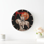 PERCEVAL LEGEND / QUEST OF HOLY GRAIL Red Fantasy Große Wanduhr (Zuhause)