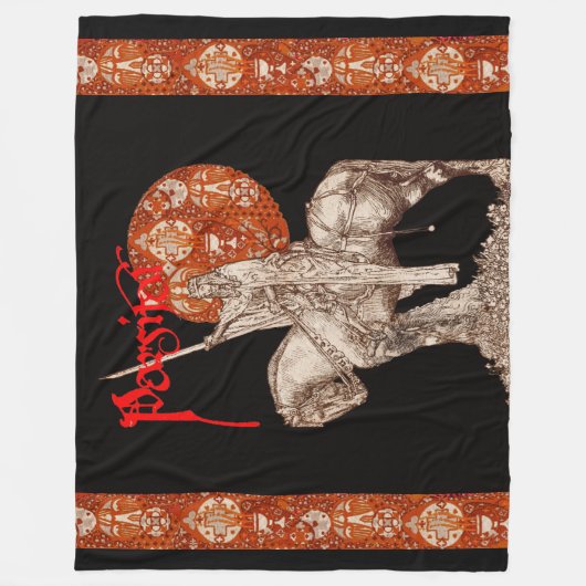 PERCEVAL LEGEND / QUEST OF THE HOLY GRAIL Black Fleecedecke (Vorderseite)