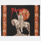 PERCEVAL LEGEND / QUEST OF THE HOLY GRAIL Black Fleecedecke (Vorderseite (Horizontal))