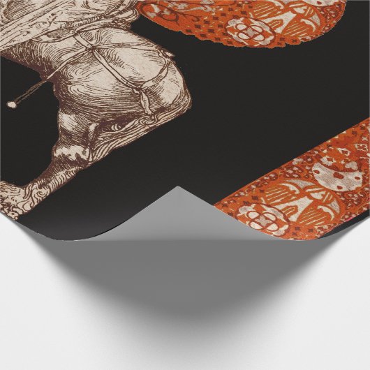 PERCEVAL LEGEND / QUEST OF THE HOLY GRAIL Black Geschenkpapier (Ecke)