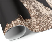 PERCEVAL LEGEND / QUEST OF THE HOLY GRAIL Black Geschenkpapier (Rolleneckpunkt)