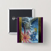 PERCEVAL UND VISION DES HEILIGEN GREIFENS BUTTON (Vorne & Hinten)