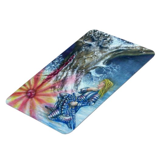 PERCEVAL UND VISION DES HEILIGEN GREIFENS MAGNET (Linke Seite)