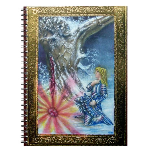 PERCEVAL UND VISION DES HEILIGEN GREIFENS NOTIZBLOCK (Vorderseite)