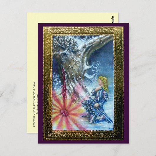 PERCEVAL UND VISION DES HEILIGEN GREIFENS POSTKARTE (Vorne/Hinten)