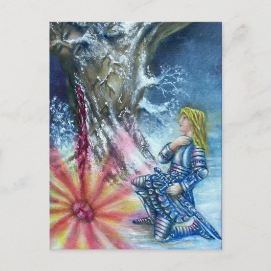 PERCEVAL UND VISION DES HEILIGEN GREIFENS POSTKARTE (Vorderseite)