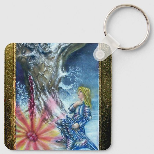 PERCEVAL UND VISION DES HEILIGEN GREIFENS SCHLÜSSELANHÄNGER (Rückseite)