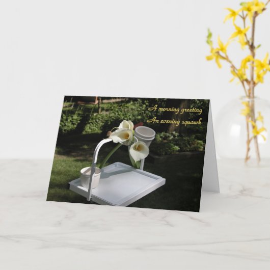 Perch Beileid Karte (Gelbe Blume)