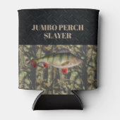 Perch Fishing Camouflage Ice FIing Beer Holder Dosenkühler (Vorderseite)