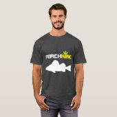 Perch King Funny Perch Fishing T-Shirt (Vorne ganz)