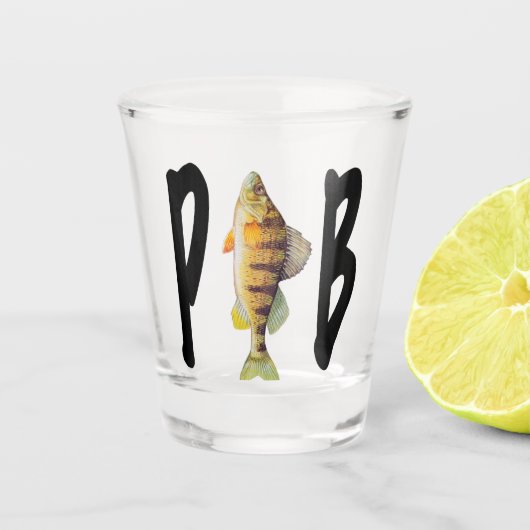 Perch PIB Schnapsglas (Vorderseite)