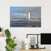 'Perch Rock Lighthouse, New Brighton Poster (Heimbüro)