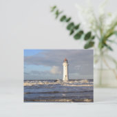 Perch Rock Lighthouse, New Brighton Postkarte (Stehend Vorderseite)