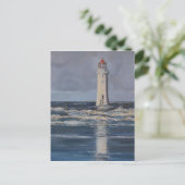 Perch Rock Lighthouse Postkarte (Stehend Vorderseite)
