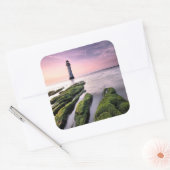 Perch Rock Lighthouse Quadratischer Aufkleber (Umschlag)