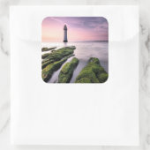 Perch Rock Lighthouse Quadratischer Aufkleber (Tasche)