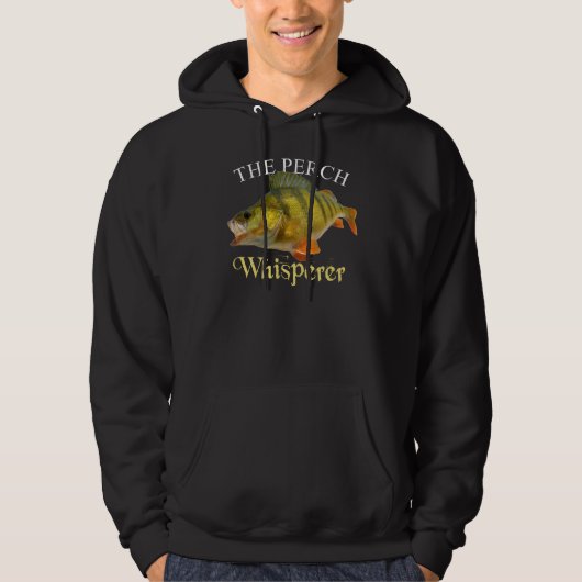 Perch Whisperer Dark Hoodie (Vorderseite)