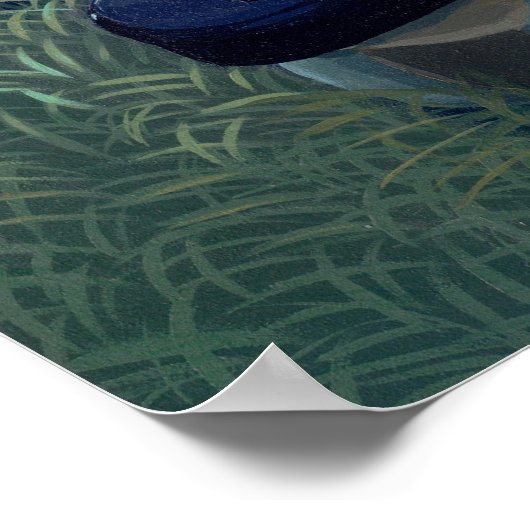 Perched and Sat and Nothing More ART PRINT Fee Poster (Ecke)