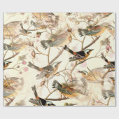 Perched Birds Geschenkpapier (Flach)