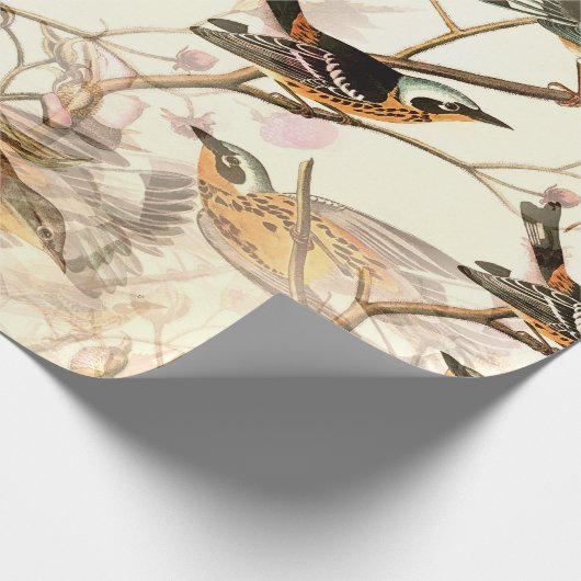 Perched Birds Geschenkpapier (Ecke)