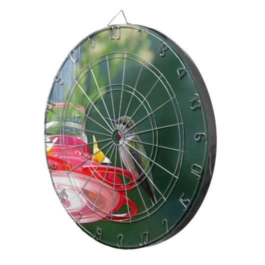 Perched Hummingbird Dartscheibe (Vorderseite rechts)