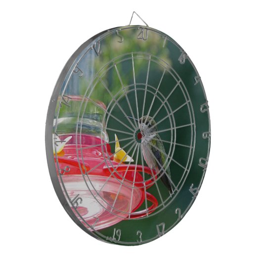 Perched Hummingbird Dartscheibe (Vorderseite Links)