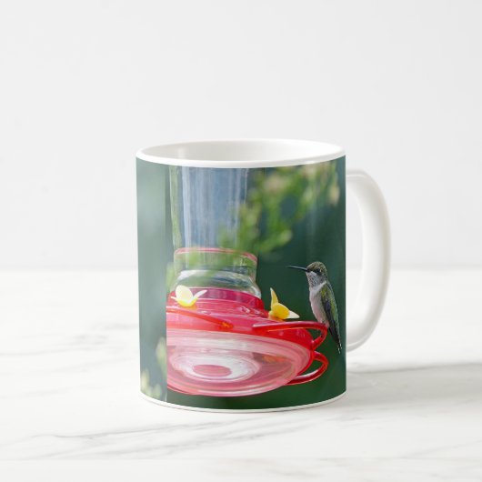 Perched Hummingbird Kaffeetasse (VorderseiteRechts)