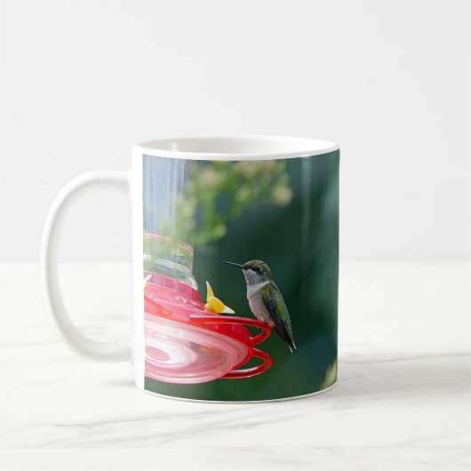 Perched Hummingbird Kaffeetasse (Links)