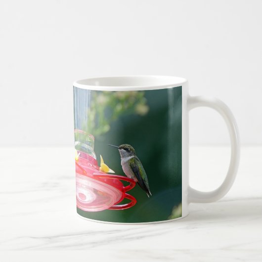 Perched Hummingbird Kaffeetasse (Rechts)