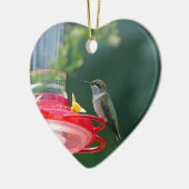 Perched Hummingbird Keramik Ornament (Links)