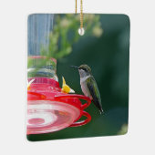 Perched Hummingbird Keramikornament (Rechts)
