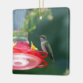Perched Hummingbird Keramikornament (Links)