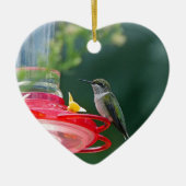 Perched Hummingbird Keramikornament (Vorne)