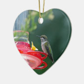 Perched Hummingbird Keramikornament (Links)