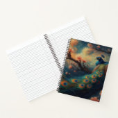 Perched Peacock Notizblock (Innenseite)