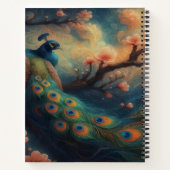 Perched Peacock Notizblock (Rückseite)