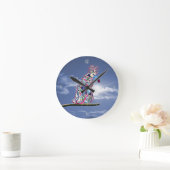 Perched Round Clock Runde Wanduhr (Zuhause)