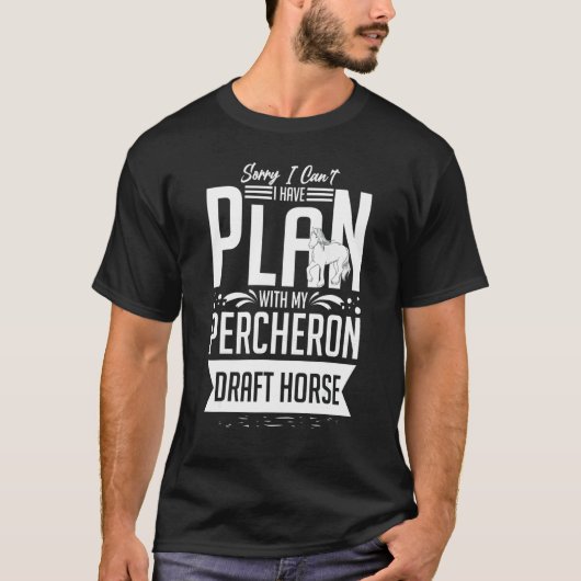 Percheron-Draft-Hard-Angelsattel 5 T-Shirt (Vorderseite)