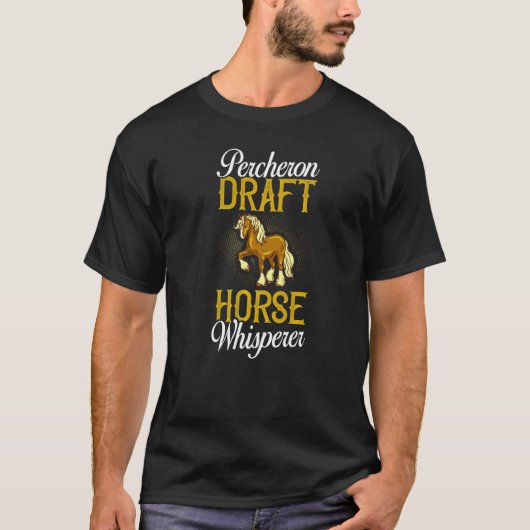 Percheron-Draft-Hore-Reitsattel 10 T-Shirt (Vorderseite)